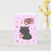 Die Tageskarte der Schwarzen Katze Karte (Gelbe Blume)