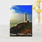 Die Tageskarte des Leuchtturms Cliff Edge Mother Karte (Gelbe Blume)