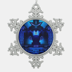 Die Talidos-Schneeflockskammer Schneeflocken Zinn-Ornament