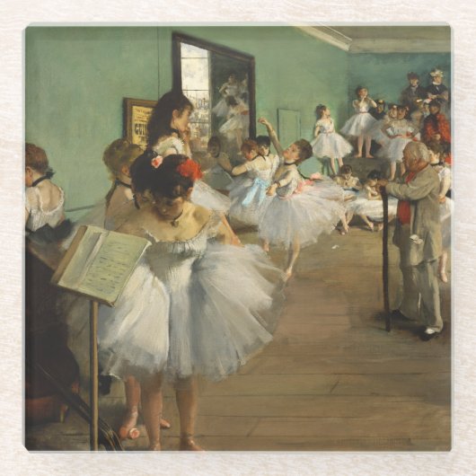 Die Tance-Klasse | Edgar Degas Glasuntersetzer (Vorderseite)