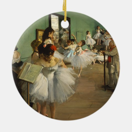 Die Tance-Klasse | Edgar Degas Keramik Ornament (Hinten)