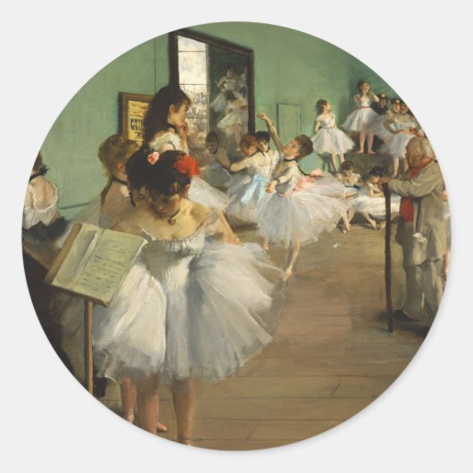 Die Tance-Klasse | Edgar Degas Runder Aufkleber (Vorderseite)
