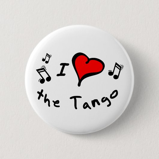 die Tango I Herz-Liebe Knöpfe Button (Vorderseite)