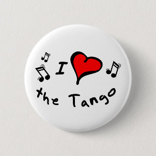 die Tango I Herz-Liebe Knöpfe Button