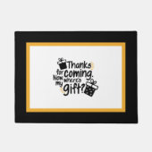 Die Tanks für das Kommen. Wo ist mein Geschenk? Tü Fußmatte (Vorderseite)