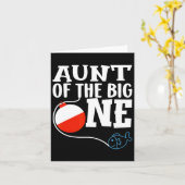 Die Tante des großen Fischfangjungs zum ersten Geb Karte (Gelbe Blume)