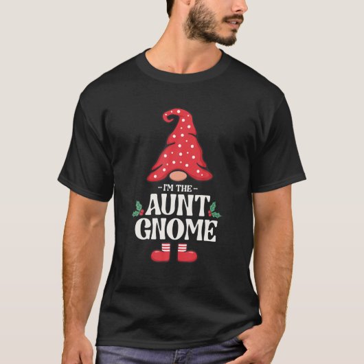 Die Tante Gnome Funny Family Matching Group T-Shirt (Vorderseite)