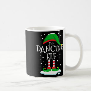 Die tanzende Elf Weihnachtsfamilie, die Weihnachte Kaffeetasse