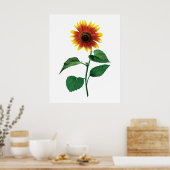 Die tanzende Sonnenblume Poster (Küche)