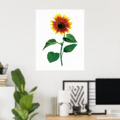 Die tanzende Sonnenblume Poster (Heimbüro)
