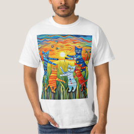 Die Tanzenden Katzen T-Shirt