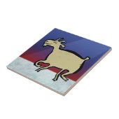 Die Tanzenziege Fliese (Seite)