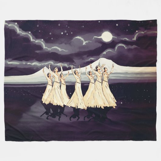 Die Tänzer Fleece Blanket (Vorderseite (Horizontal))