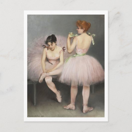 Die Tänzer Pierre Carrier-Belleuse Postkarte (Vorderseite)