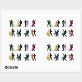 Die Tänzerin-Aufkleber Rechteckiger Aufkleber (Blatt)