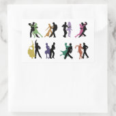 Die Tänzerin-Aufkleber Rechteckiger Aufkleber (Tasche)