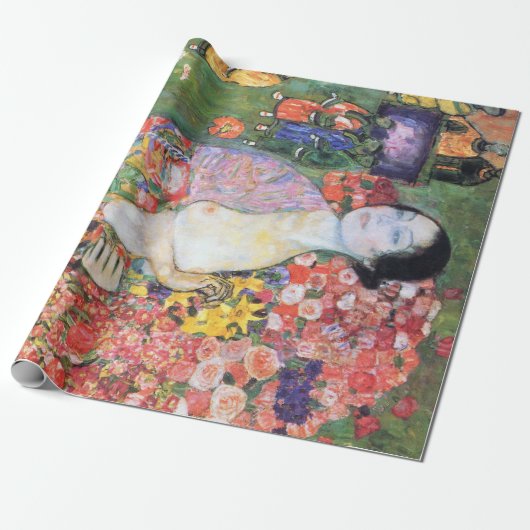 Die Tänzerin, Gustav Klimt Geschenkpapier (Ungerollt)