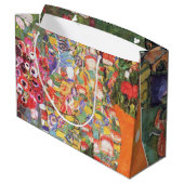 Die Tänzerin, Gustav Klimt Große Geschenktüte (Rückseite Schrägansicht)