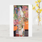 Die Tänzerin, Gustav Klimt Karte (Gelbe Blume)