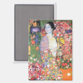 Die Tänzerin, Gustav Klimt Magnet (Vorderseite/Rückseite)