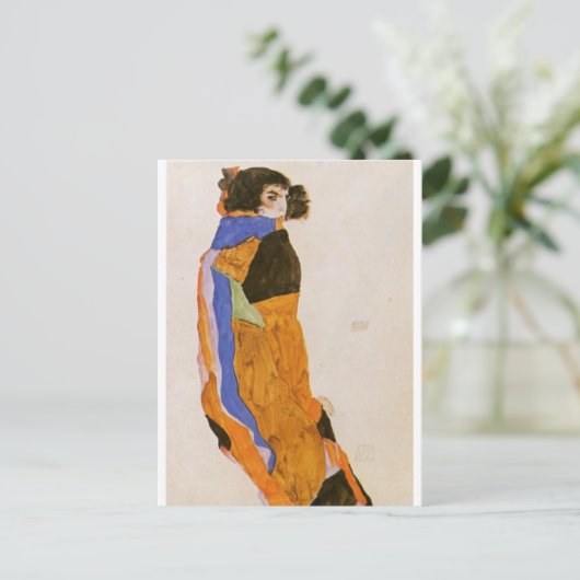 Die Tänzerin Moa von Egon Schiele Postcard Postkarte (Stehend Vorderseite)