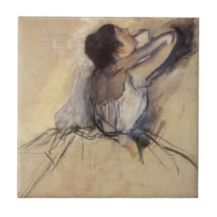 Die Tänzerin von Edgar Degas, Vintag Ballerina Art Fliese