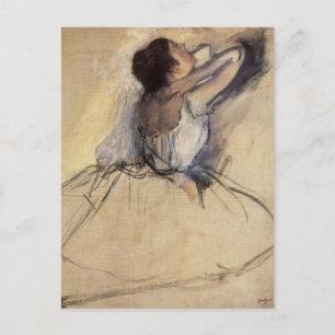 Die Tänzerin von Edgar Degas, Vintag Ballerina Art Postkarte