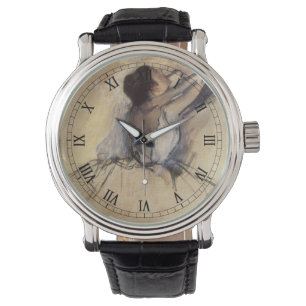 Die Tänzerin von Edgar Degas, Vintage-Ballerina-Ku Armbanduhr