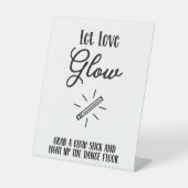 Die Tanzfläche leuchten Sockelschild (Vorderseite)