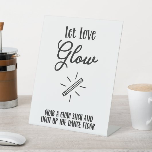 Die Tanzfläche leuchten Sockelschild (In SItu)