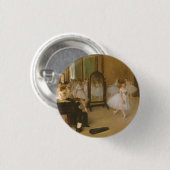 Die Tanzklasse (1870) Edgar Degas Button (Vorne & Hinten)