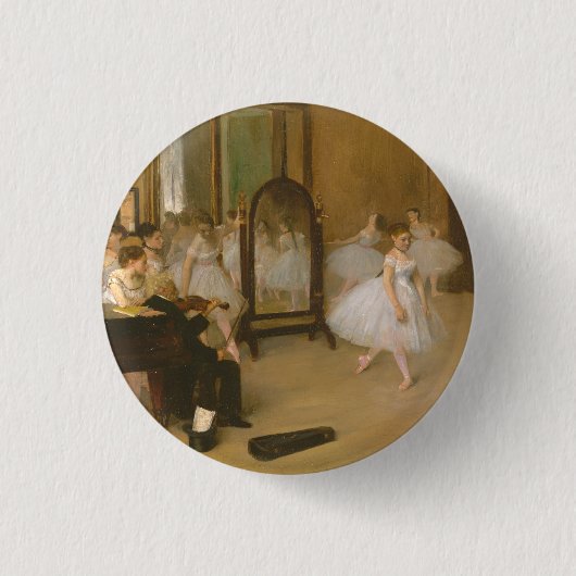 Die Tanzklasse (1870) Edgar Degas Button (Vorderseite)