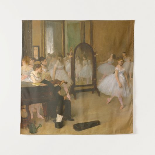 Die Tanzklasse (1870) Edgar Degas Wandteppich (Vorderseite)