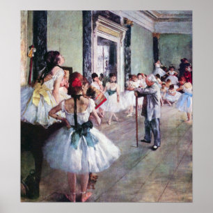 Die Tanzklasse durch Edgar Degas Poster