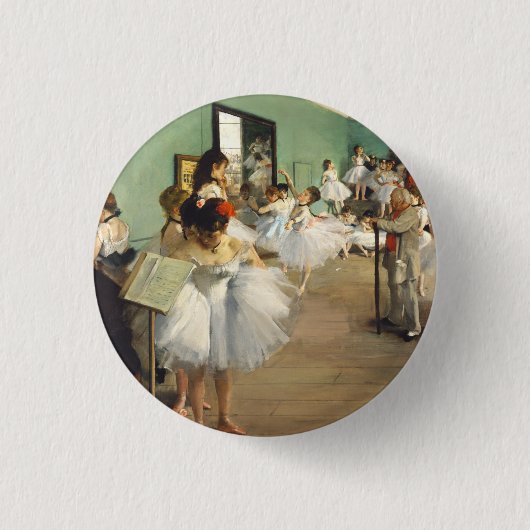 Die Tanzklasse Edgar Degas Button (Vorderseite)