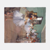 Die Tanzklasse, Edgar Degas Fleecedecke (Vorderseite (Horizontal))