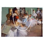 Die Tanzklasse, Edgar Degas große Geschenktasche Geschenktüte (Rückseite)