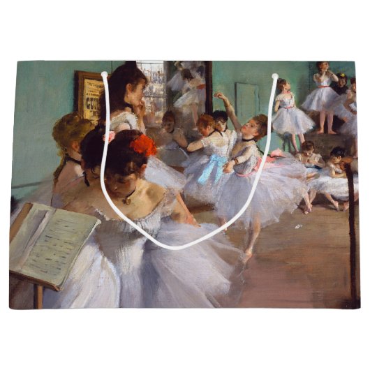 Die Tanzklasse, Edgar Degas große Geschenktasche Große Geschenktüte (Vorderseite)
