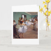 Die Tanzklasse, Edgar Degas Karte (Gelbe Blume)