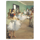 Die Tanzklasse Edgar Degas Klemmbrett (Rückseite)