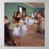 Die Tanzklasse, Edgar Degas Poster (Vorne)