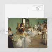 Die Tanzklasse Edgar Degas Postkarte (Vorne/Hinten)