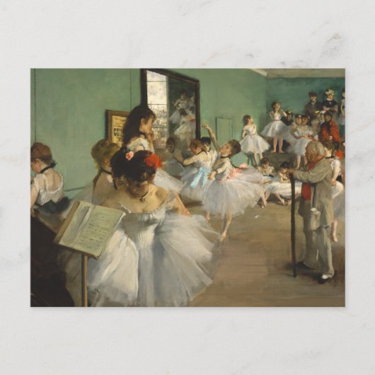 Die Tanzklasse Edgar Degas Postkarte (Vorderseite)