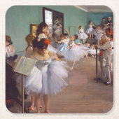 Die Tanzklasse, Edgar Degas Rechteckiger Pappuntersetzer (Vorderseite)
