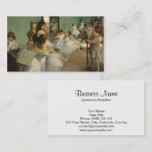 Die Tanzklasse. Edgar Degas Visitenkarte (Vorne/Hinten)