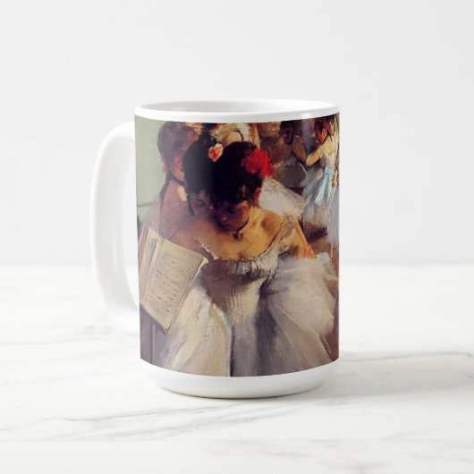 Die Tanzklasse von Edgar Degas Kaffeetasse (Vorderseite Links)
