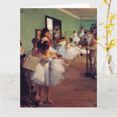 Die Tanzklasse von Edgar Degas Karte (Gelbe Blume)