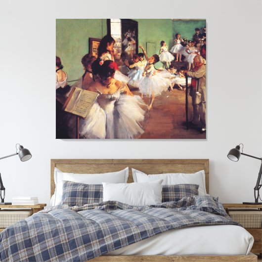 Die Tanzklasse von Edgar Degas Leinwanddruck (Insitu (Schlafzimmer))
