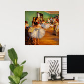Die Tanzklasse von Edgar Degas Poster (Heimbüro)