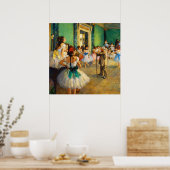 Die Tanzklasse von Edgar Degas Poster (Küche)